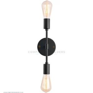 Black Metal Wall Sconce Light With Bulbs - competentbuilders.co.ke