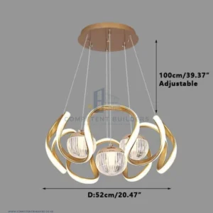 Chandelier With Hanging Pendant Ceiling Lamp - competentbuilders.co.ke