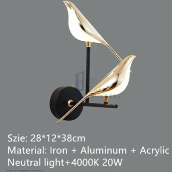 Doves Sitting Bird Wall Sconces Light - competentbuilders.co.ke