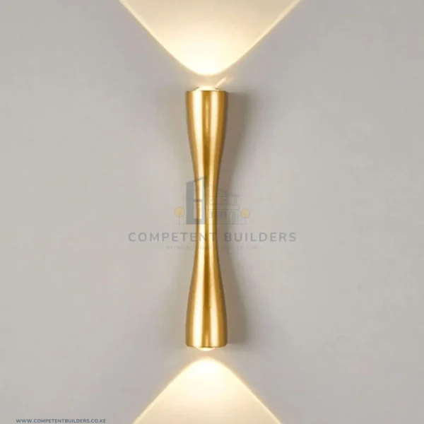 Golden LED Wall Sconce Light - competentbuilders.co.ke