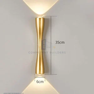 Golden LED Wall Sconce Light - competentbuilders.co.ke