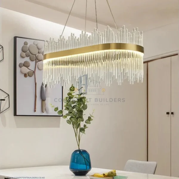 Modern Crystal Glass Tube Chandelier - competentbuilders.co.ke