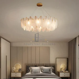 Modern Feather Design Chandelier Ceiling Light - competentbuilders.co.ke