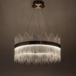 Modern Gold Finish Round Chandelier Ceiling Light - competentbuilders.co.ke