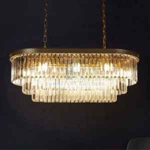 Modern Raindrop Rectangle Chandelier Ceiling Light - competent5builders.co.ke