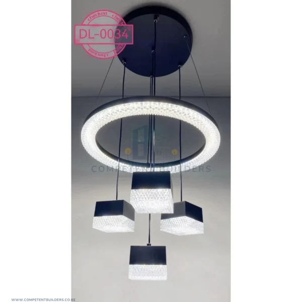 Neelux Geometric Glass Chandelier - Image 2