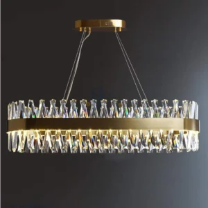 Oval Crystal Chandelier Ceiling Light - competentbuilders.co.ke