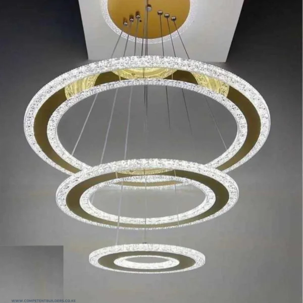 Ring Crystal Chandelier Ceiling Light - competentbuilders.co.ke