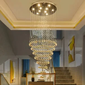 Stairwell Crystal Chandelier - competentbuilders.co.ke