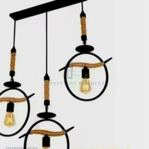 Vintage 3 Bulb Pendant Light - competentbuilders.co.ke