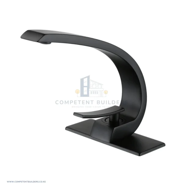 Aquacubic Stylish Mixer Basin Tap - Black - competentbuilders.co.ke