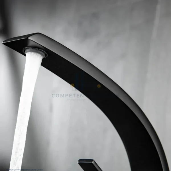 Aquacubic Stylish Mixer Basin Tap - Black - competentbuilders.co.ke