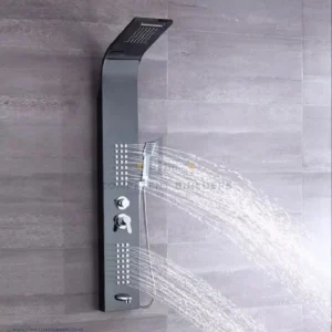 Black Stainless Steel Shower Panel - competentbuilders.co.ke