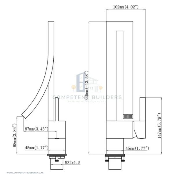 Creative Design Mixer Basin Tap - competentbuilders.co.ke