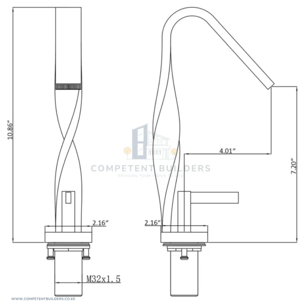 Modern Bathroom Sink Faucet Tap - competentbuilders.co.ke