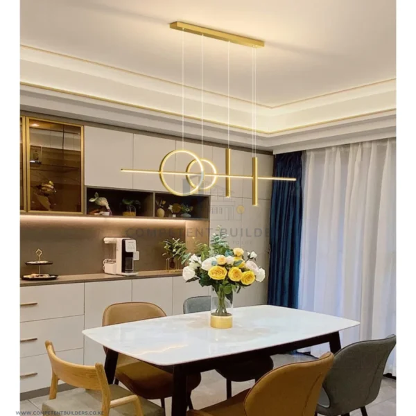 Modern Dining Table Pendant Lamp Chandelier - Gold - competentbuilders.co.ke