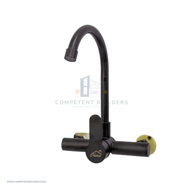 Nemsi Black Kitchen Tap Mixer KS6029 - competentbuilders.co.ke