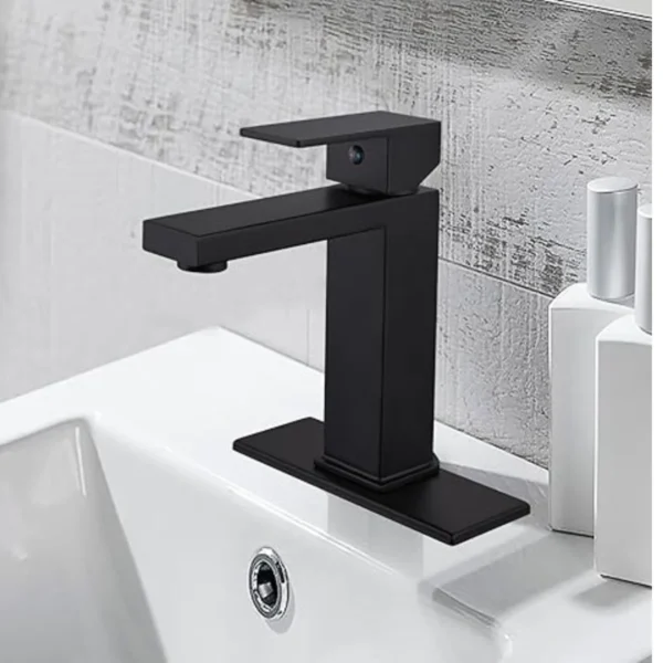 Black Square ( SS304 ) Basin Tap - Image 2