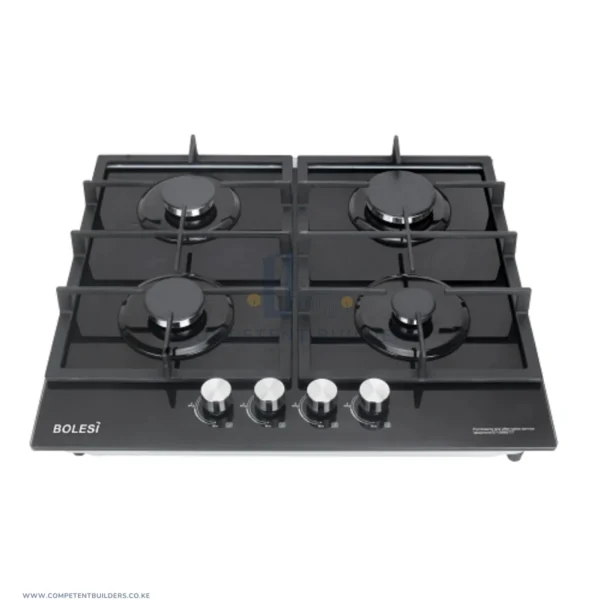 Built-In Stainless Steel 4 Gas Hob - Competentbuilders.co.ke