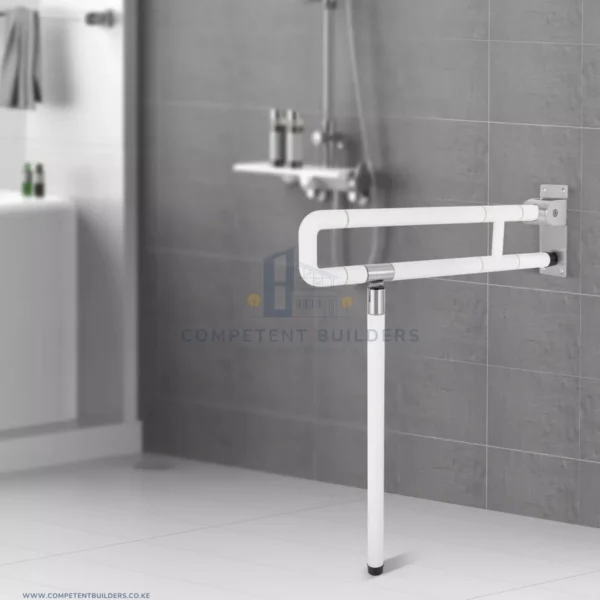 Heavy Duty U - Shaped Bathroom Handrail With Stand - competentbuilders.co.ke