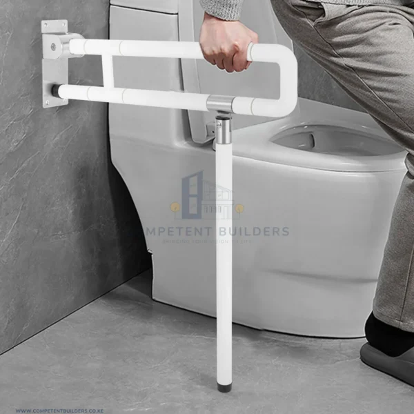 Heavy Duty U - Shaped Bathroom Handrail With Stand - competentbuilders.co.ke