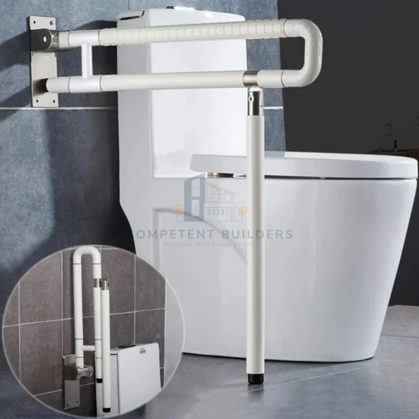 Heavy Duty U - Shaped Bathroom Handrail With Stand - competentbuilders.co.ke
