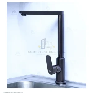 Square Kitchen Mixer Tap – Gun Grey - Competentbuilders.co.ke