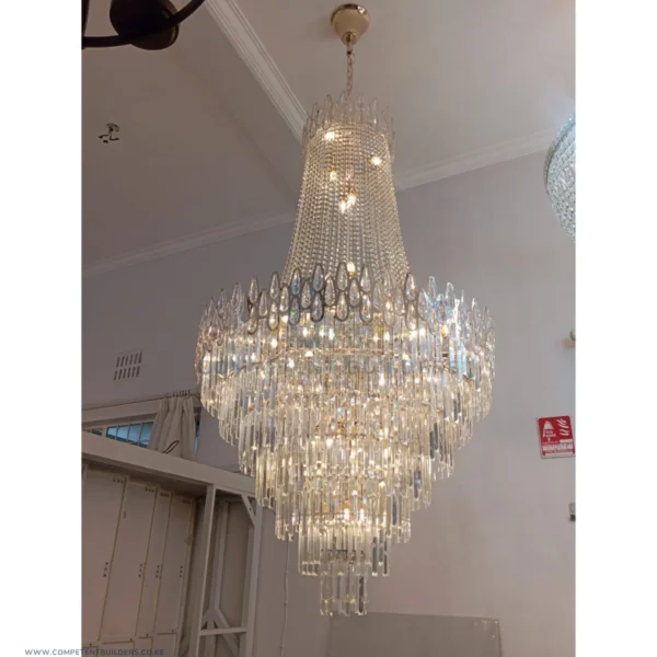 Luxury Modern Crystal Chandelier For Staircase Large Loft Light - Competentbuilders.co.ke