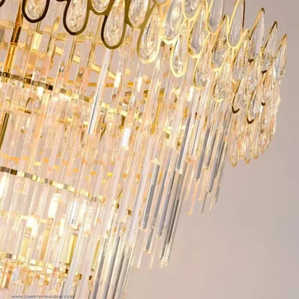 Luxury Modern Crystal Chandelier For Staircase Large Loft Light - Competentbuilders.co.ke