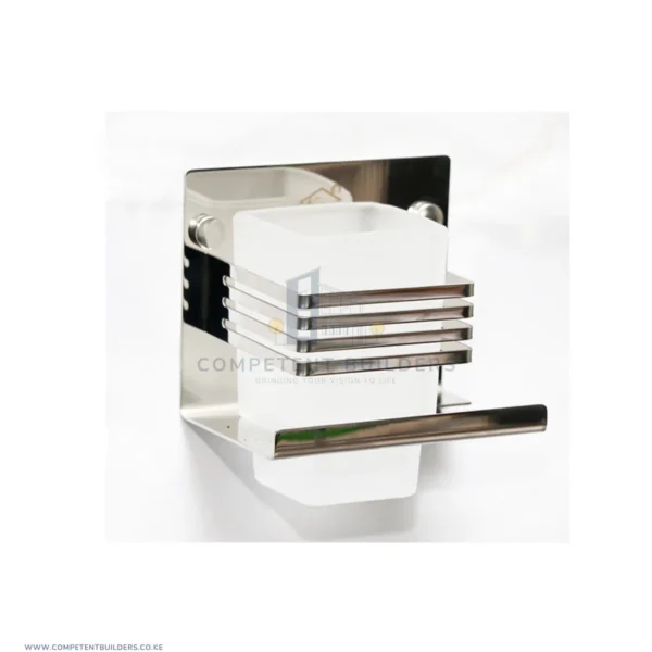 Premium Single Tumbler + Toothbrush Holder – Mirror - competentbuilders.co.ke