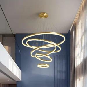 5 Rings Hanging Chandelier