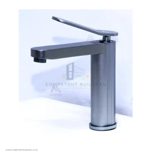 Aluminium Heavy Duty Square Basin Mixer Tap - Sliver Grey