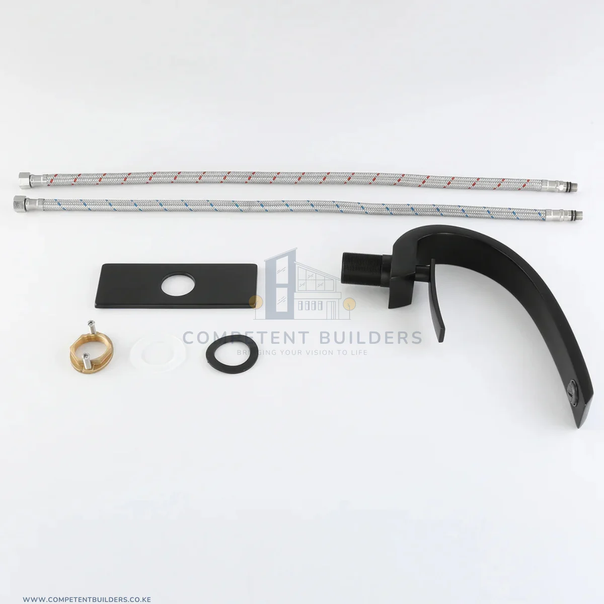 Aquacubic Stylish Mixer Basin Tap - Black - Image 6