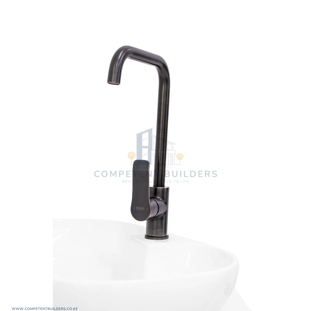 Brimix Black Kitchen Mixer Tap 55249B
