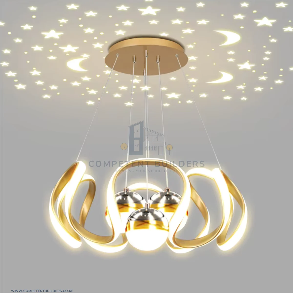Chandelier With Hanging Pendant Ceiling Lamp
