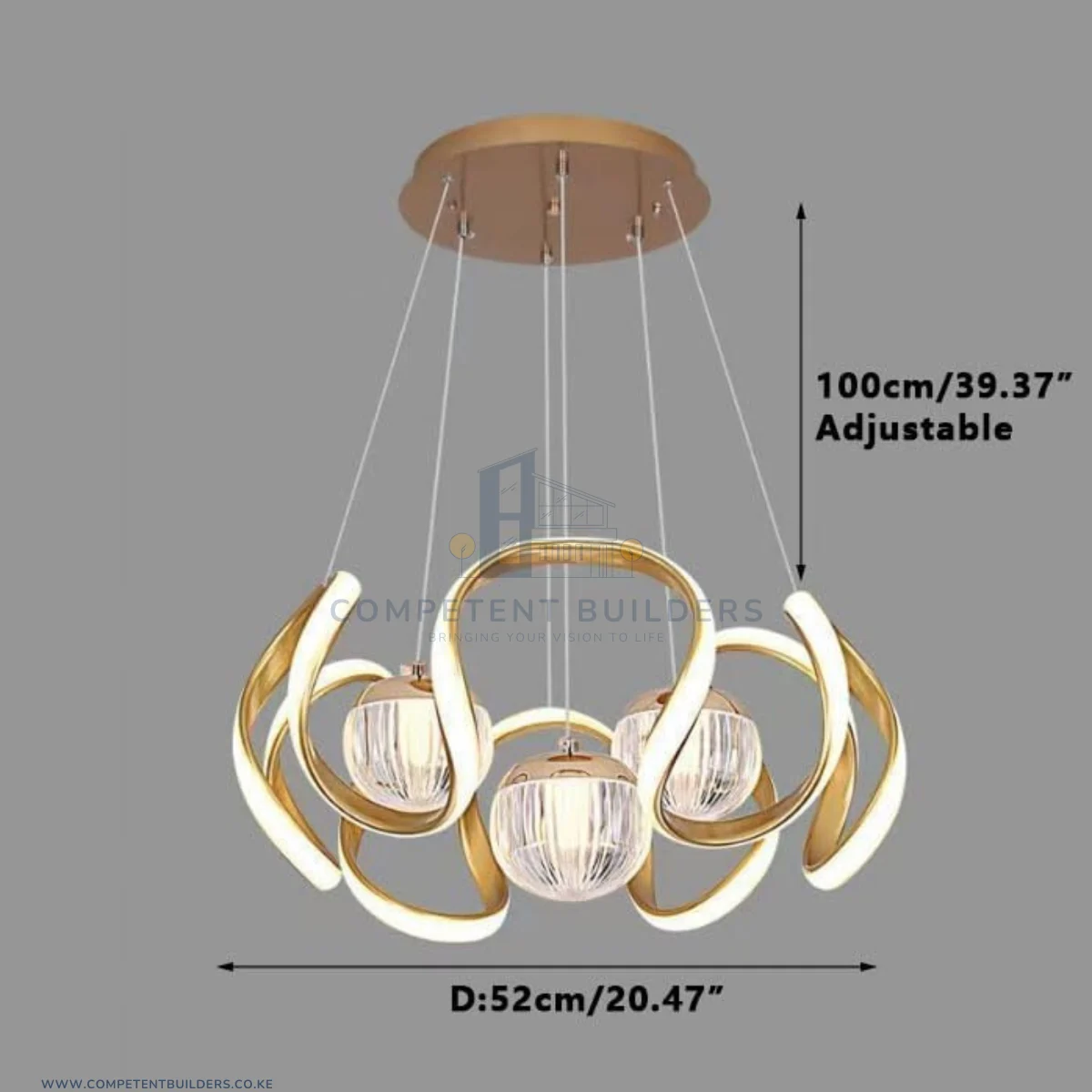Chandelier With Hanging Pendant Ceiling Lamp - Image 2