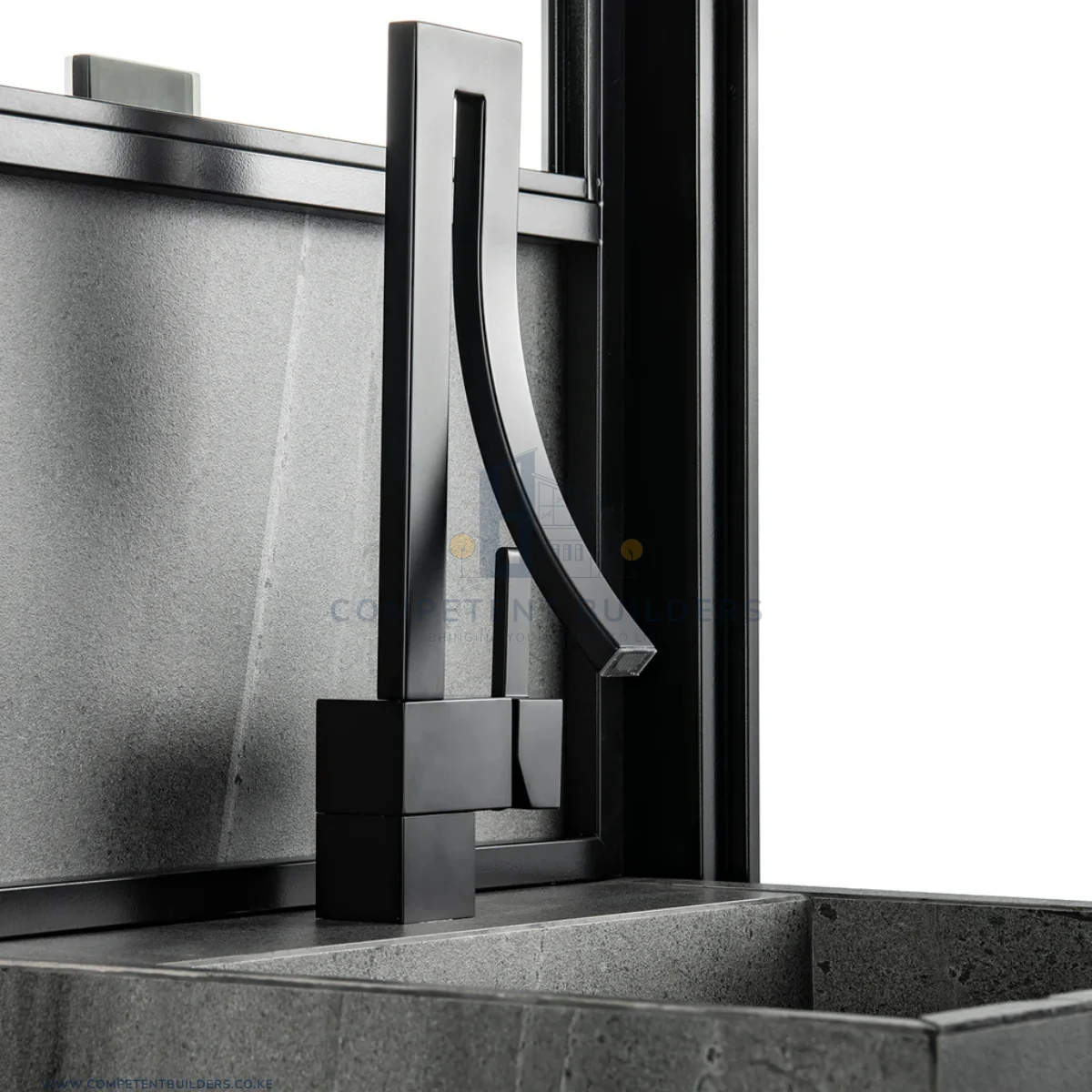 Creative Design Mixer Basin Tap - Black - Image 3