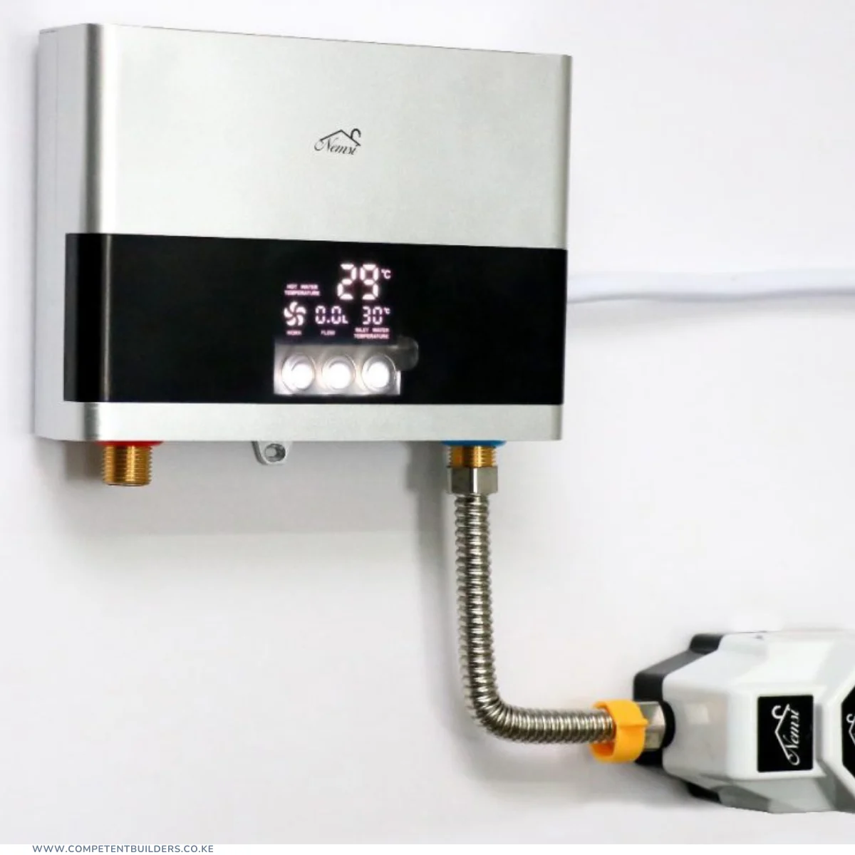 Digital Shower Heater with a Luxury Booster Pump