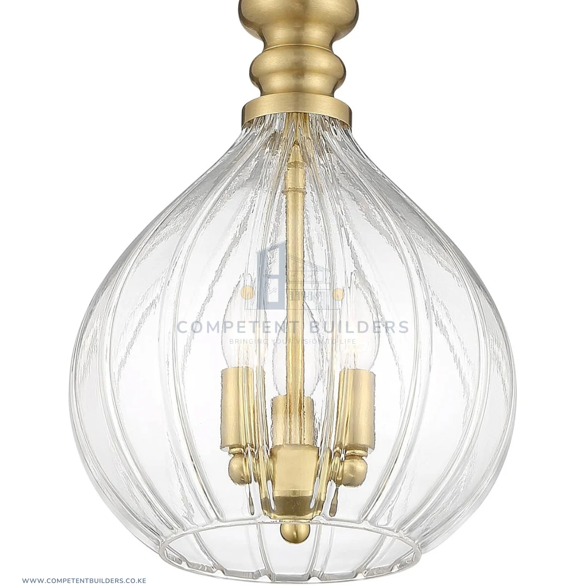 Gold Metal Mini Cluster Pendant Chandelier - Image 2