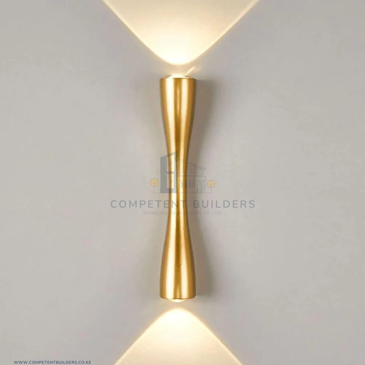 Golden LED Wall Sconce Light