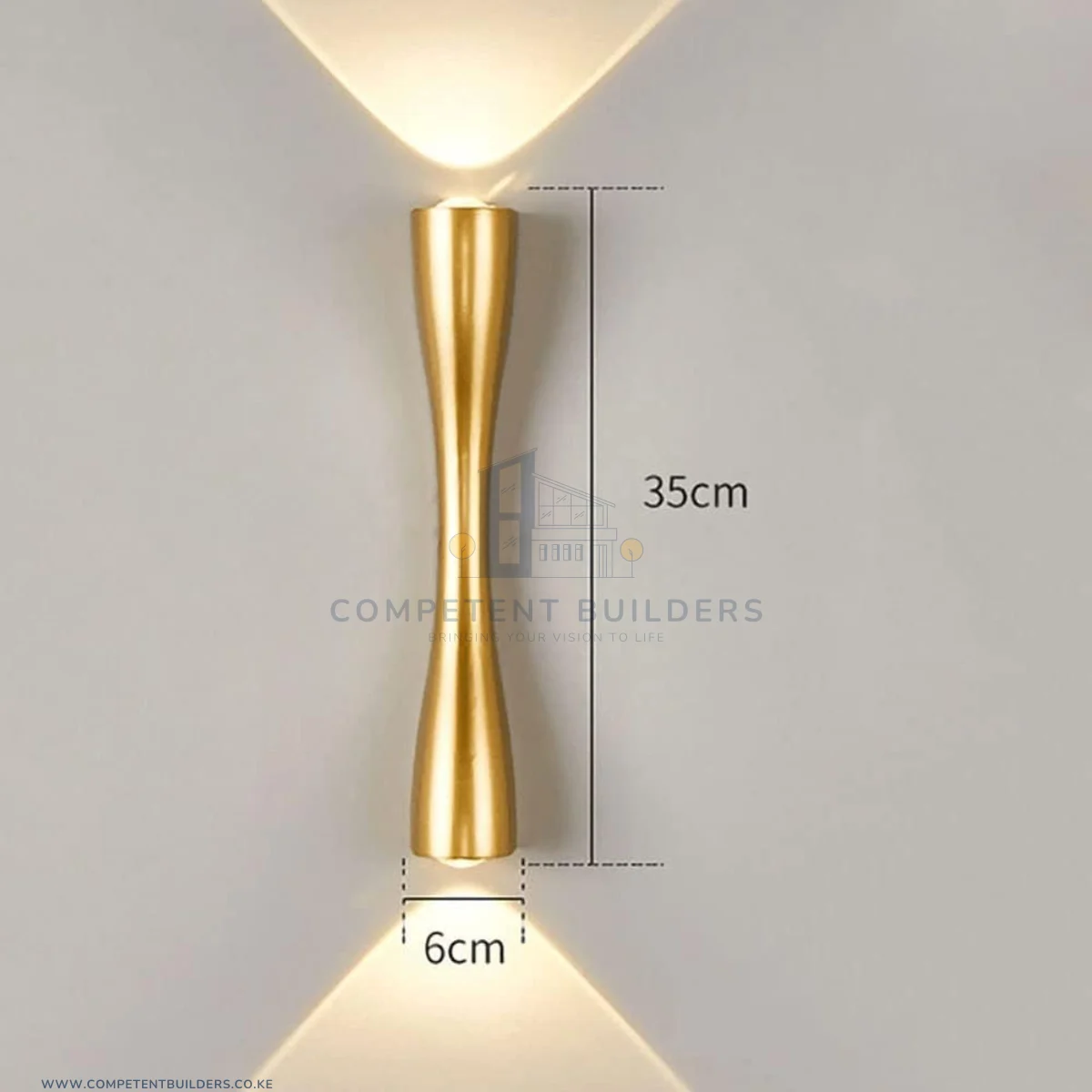 Golden LED Wall Sconce Light - Image 3