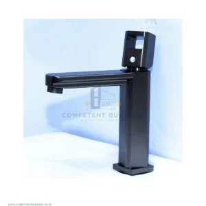 Heavy Duty Square Basin Mixer Tap – Gun Grey
