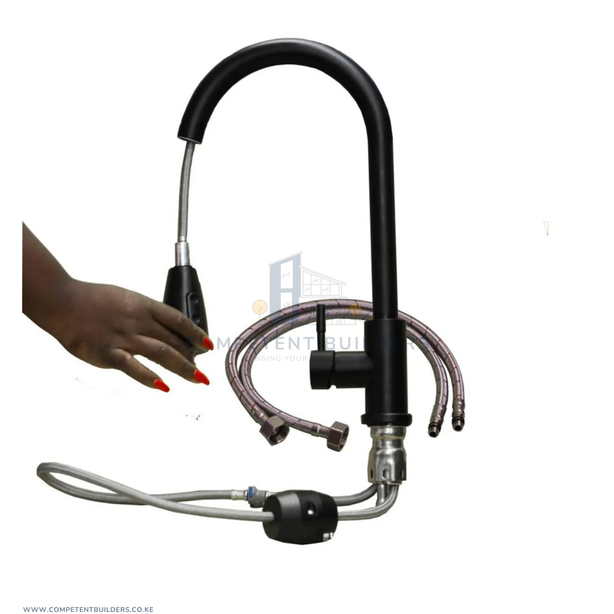Long Neck with a Pull-down Flex – Kitchen Mixer Black