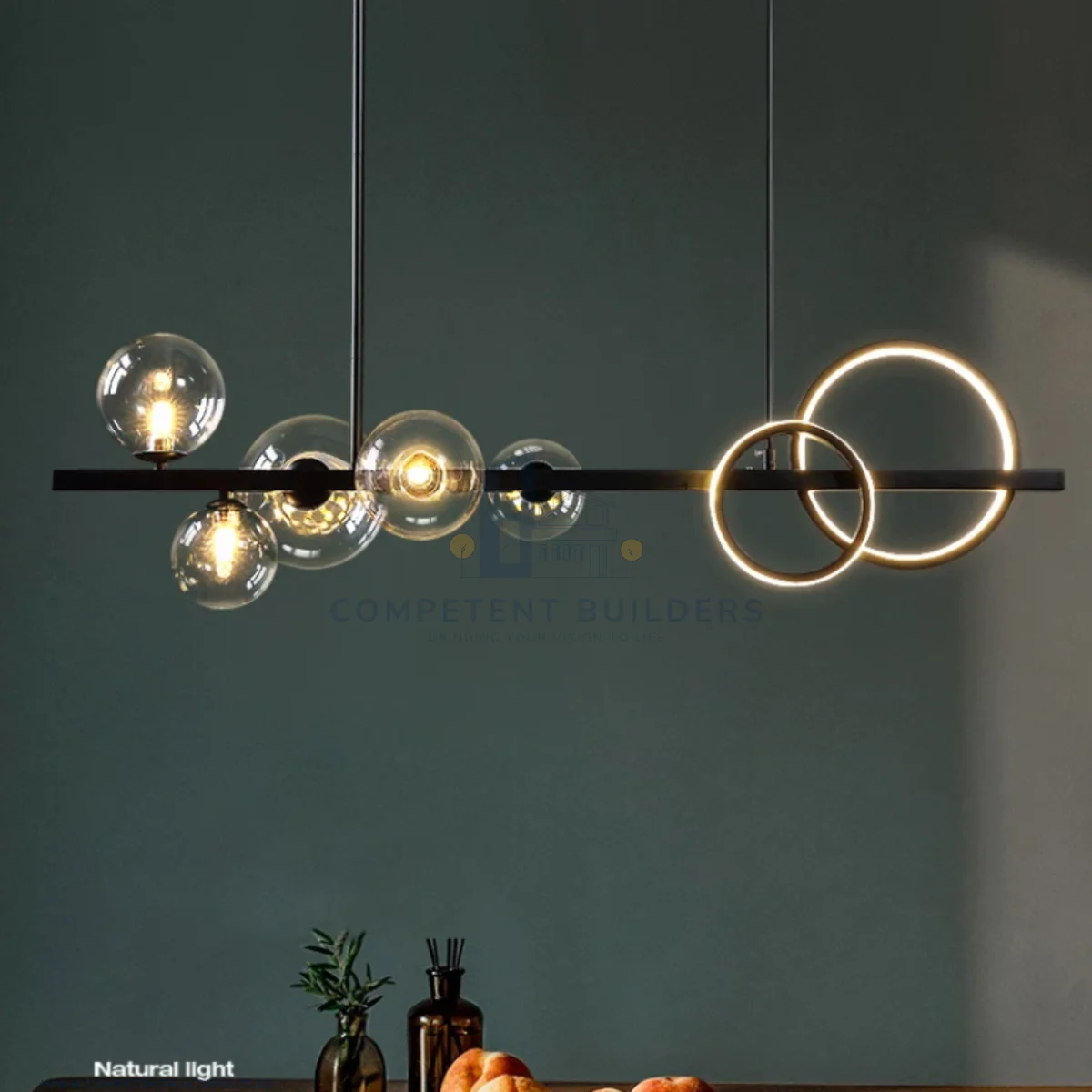 Magic Bean Glass Bubble Chandelier Ceiling Light - Image 3