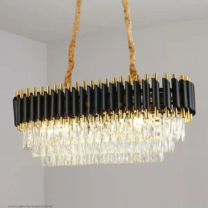 Modern Black Gold Ceiling Chandelier Light