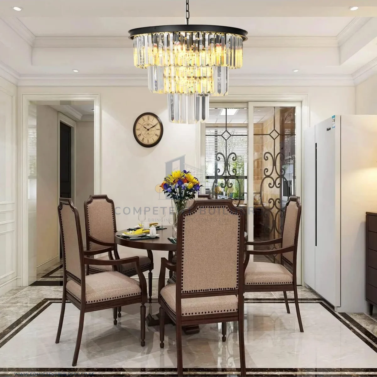 Modern Crystal Pendant Chandelier Ceiling Light - Image 2
