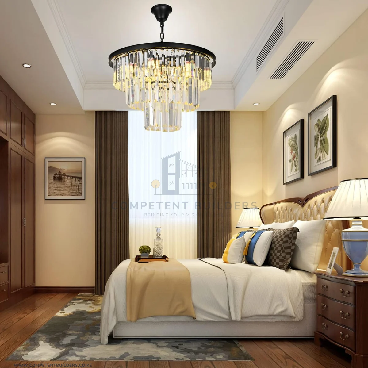 Modern Crystal Pendant Chandelier Ceiling Light - Image 3