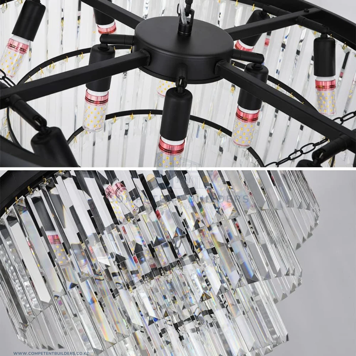 Modern Crystal Pendant Chandelier Ceiling Light - Image 5