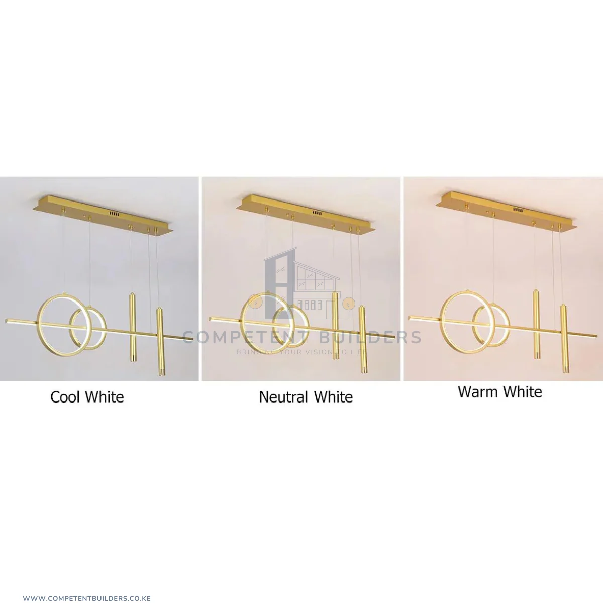 Modern Dining Table Pendant Lamp Chandelier - Gold - Image 4