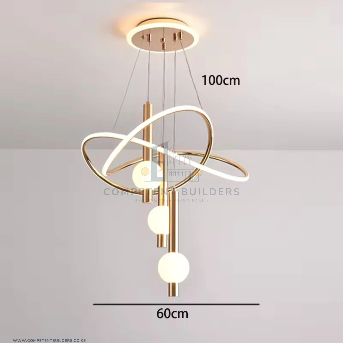 Modern Glamorous Creative Golden LED Chandelier - Image 2